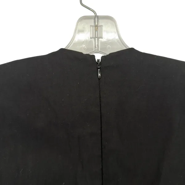 Anthropologie Sweetheart Mini Dress Women 8 Black LBD Minimalist Romantic Modern - Image 9