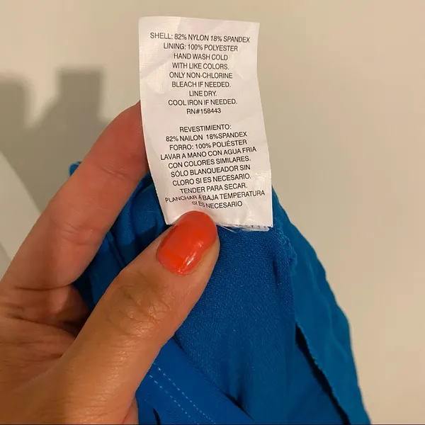 Christina (Maillots) 1 piece Blu-Blue Swim Suit Size XL NEW - Image 11