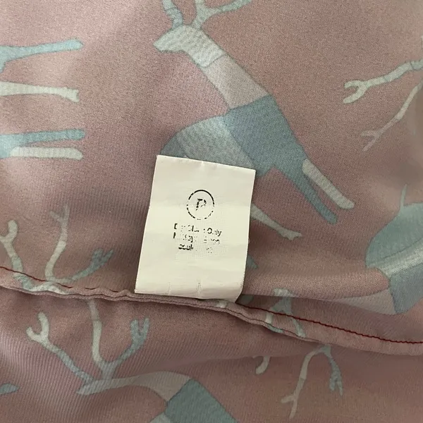 Anthropologie GEISHA DESIGNS Reindeer Deer Print Pleated‎ Top Blouse Medium - Image 11