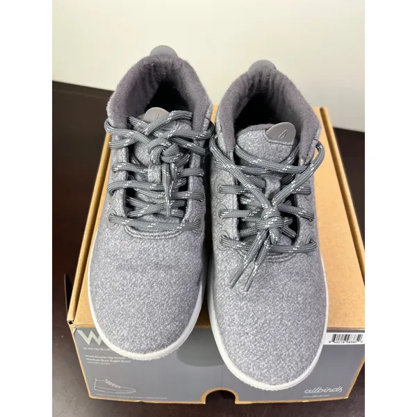 NIB Allbirds Wool Runner-Up Mizzle Grey Water-Repellent Sneakers Size 6 - Image 7