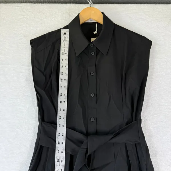 Mango MNG Black Sleeveless Maxi Dress 423TIBI Sustainable Viscose NWT Womens 6 M - Image 5