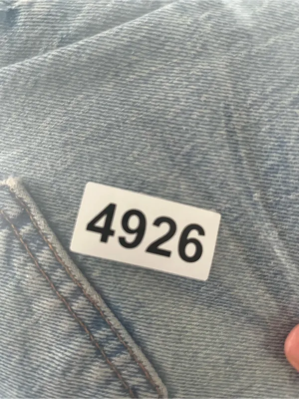Abercrombie The 90s Straight Ultra High Rise Jeans 33 16 Light Wash Minimalist - Image 8