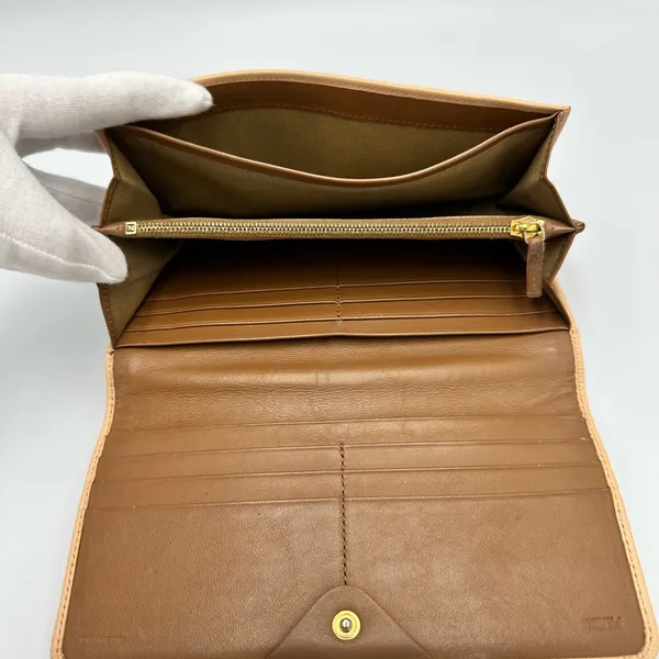 Fendi Pequin Striped Wallet - Image 5