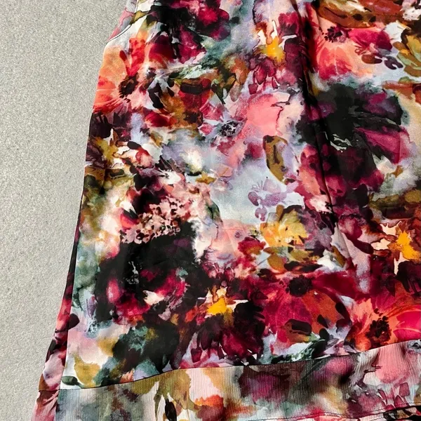Simply Vera Vera Wang Sleeveless Floral Blouse Women’s Medium Career Top - Image 9