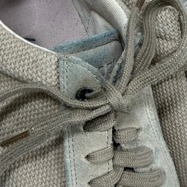 Birkenstock Bend Low Canvas Suede Sneakers Sandcastle Beige Tan 40 L9 M7 1031‎ - Image 2