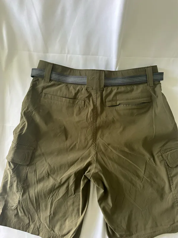 ORVIS MEN'S TECH CARGO BELTED SHORTS(BURNT OLIVE Size 32 - Image 9