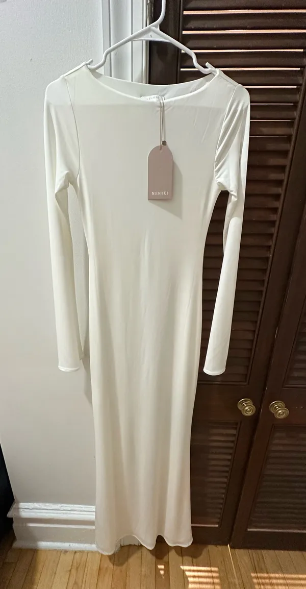 Meshki White Dress - Image 4