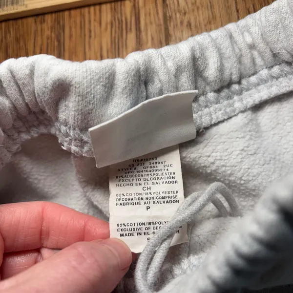 Champion Reverse Weave Gray Heather Sweatpants Raw Hem Womens Small Loungewear - Image 10
