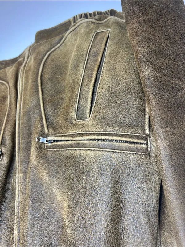 Vintage IZOD soft leather bomber jacket - Image 4
