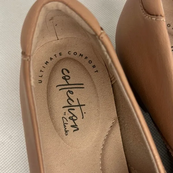 Sz 11 New Clarks Collection Juliet Dahlia Slip-On Loafer Taupe Solid pink blush - Image 4
