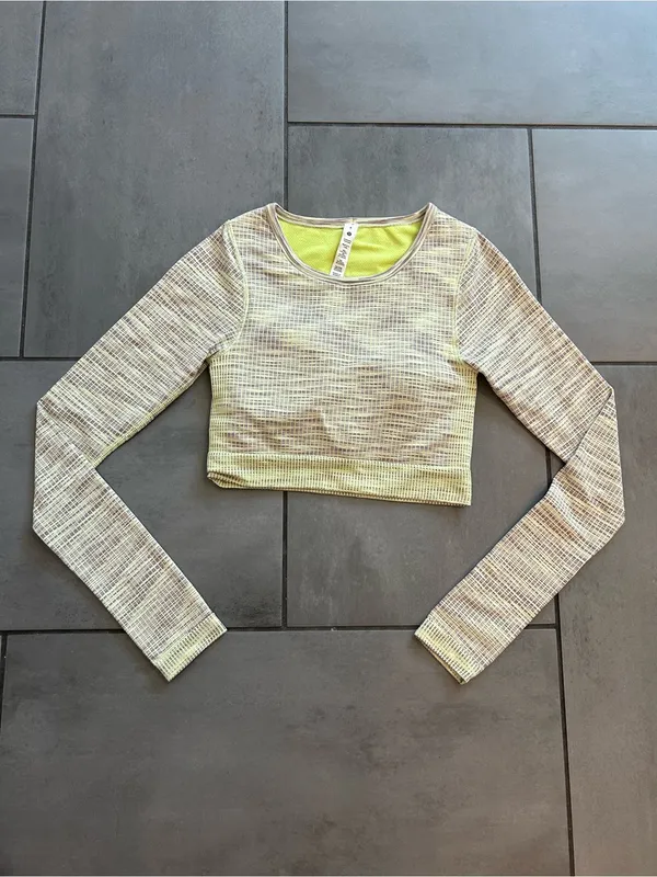 Lululemon Ebb to Street Long Sleeve Shirt | Moonlit Magenta Multi / Faded Zap - Image 3