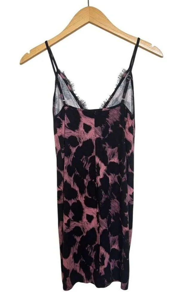 NWOT ASOS Women's Cami Lace Bust Mini Dress in Animal Print Size 4 - Image 4