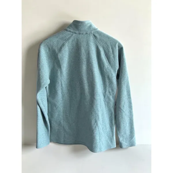 Eddie Bauer Womens Fleece Pullover Quarter Zip Light Blue Heather S‎ - Image 2