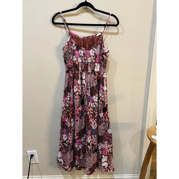 Kate Spade New York Garden Posy Midi Dress Size 6 Cat‎ Size 2 Kitten Print - Image 4
