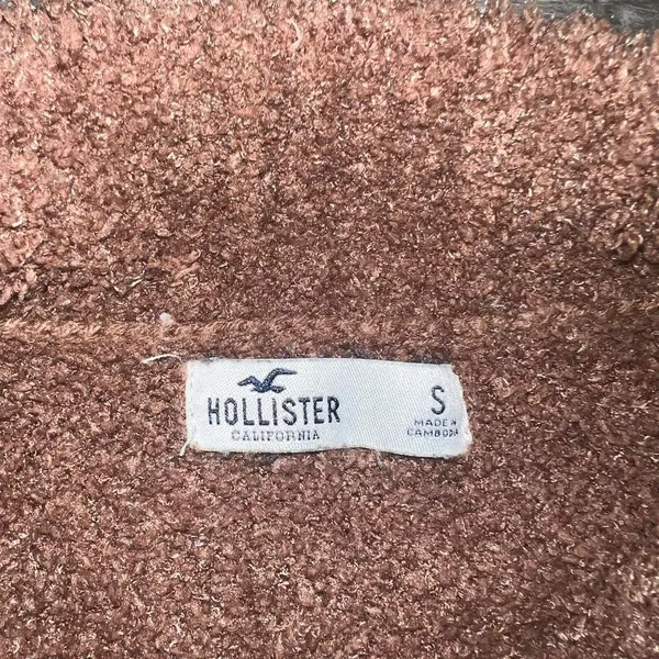 Hollister Brown Fuzzy Pullover Size Small - Image 3