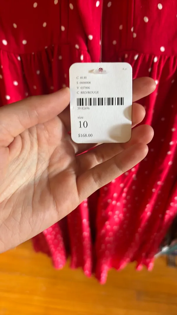 Free People Red Midi Dress - Image 6