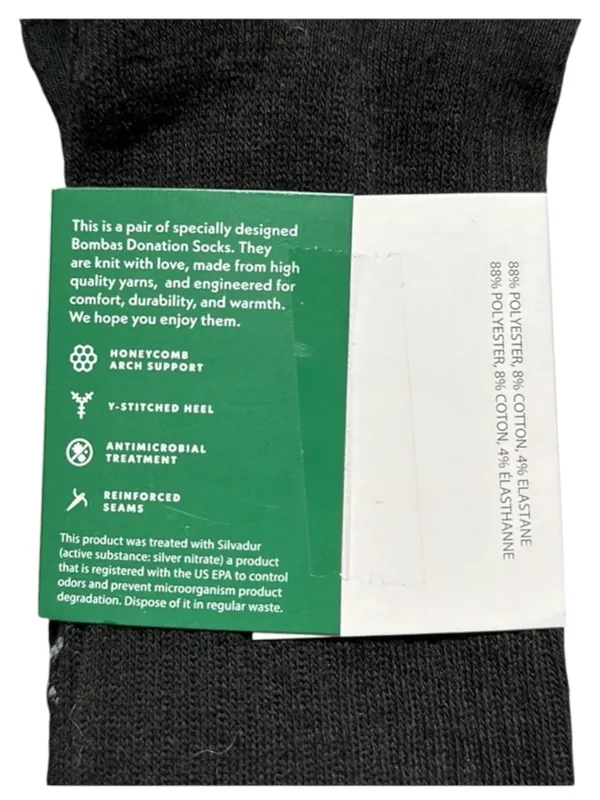 NWT Bombas Men's Black Socks XL & Women’s All in Motion Pack of 6 liners 8-12 - Image 5