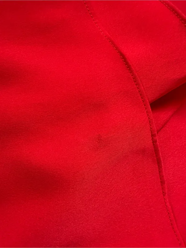 Free People x Fame & Partners Dea Red Satin Wrap‎ Maxi Dress Size 8 - Image 13