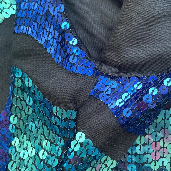 As You Wish rainbow sequin short mini dress, size medium - Image 3
