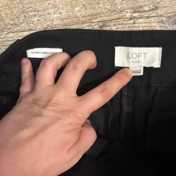 black loft skinny dress pants‎ - Image 2