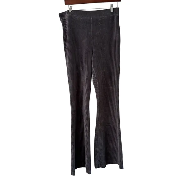 Aerie‎ Corduroy Flare Leggings Pants Womens Large Regular Gray Casual Stretch - Image 6