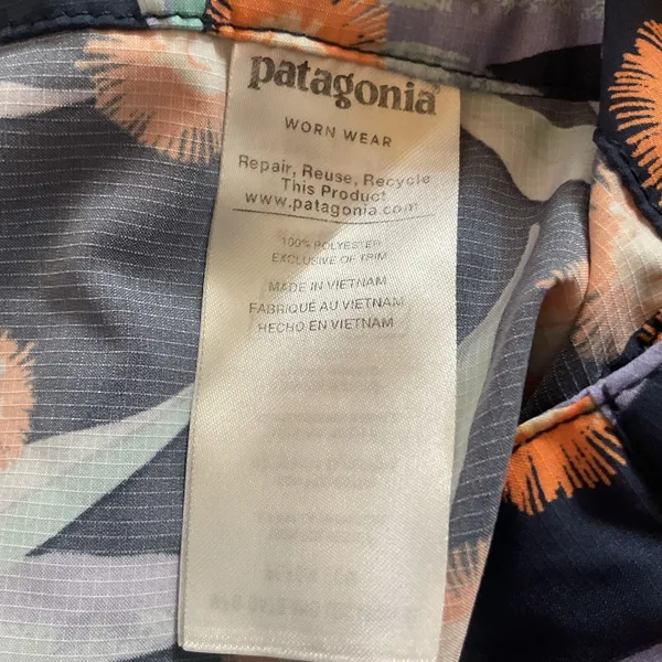 Patagonia Floral Short Women Size 0 Tropical Print Outdoor Hiking Travel - Image 7