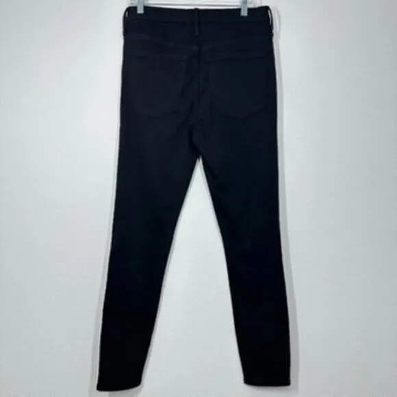 J. Crew‎ Factory Black Denim Size 30 Tall Mid Rise Skinny Ankle NWT Casual - Image 6