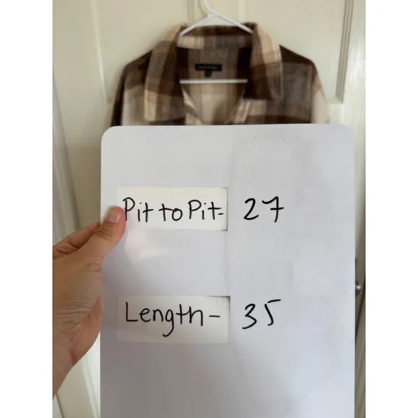 Banana Republic brown plaid shirt jacket size xl - Image 8