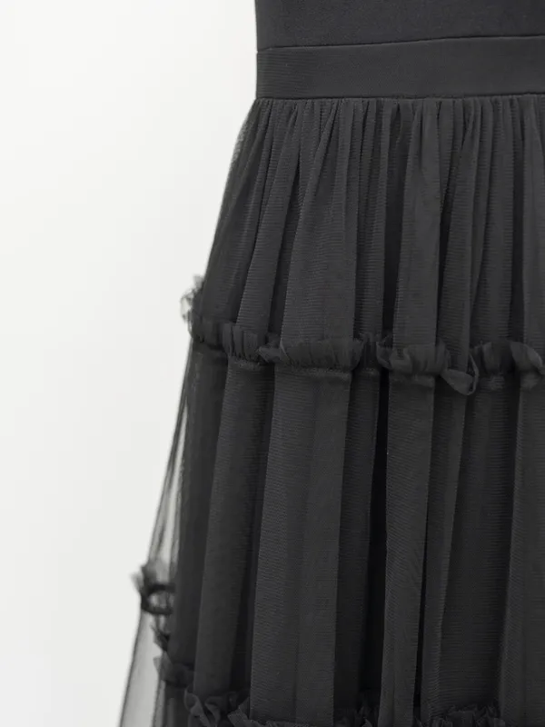 Adrianna Papell - Ruffle Tiered Mesh Sleeveless Gown - Image 10