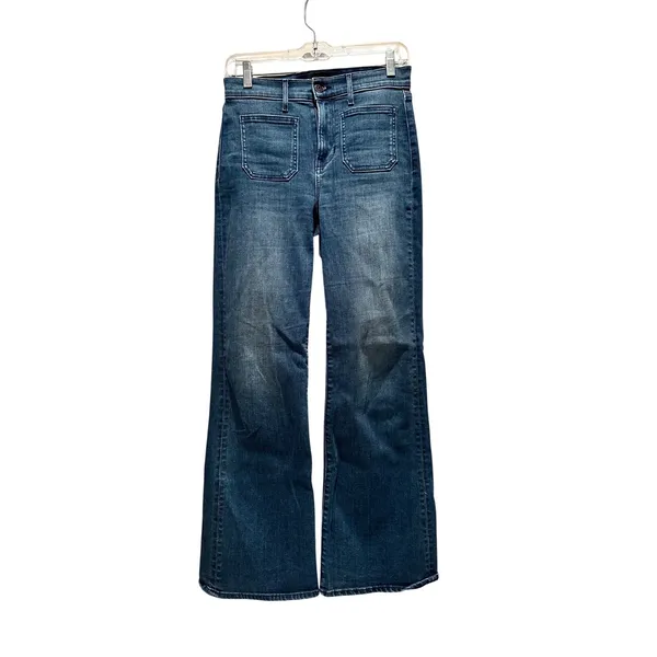 Veronica Beard Crosbie Loafer High Rise Wide Leg Jeans Size‎ 25 Northern Lights - Image 2