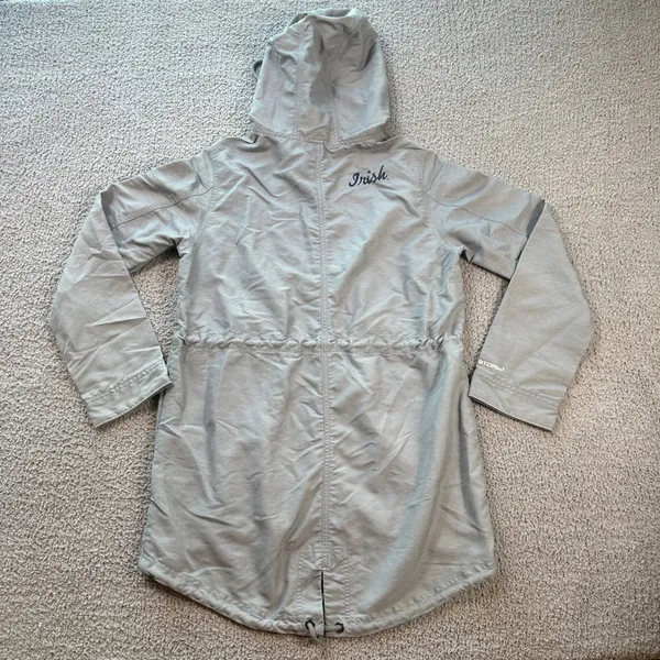 Under Armour Notre Dame Fighting Irish Womens Anorak Jacket Parka Gray Storm1 - Image 2