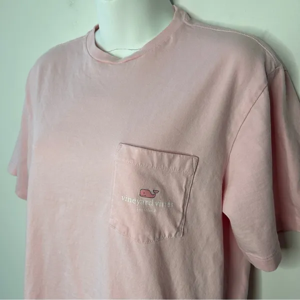 VINEYARD VINES Tshirt Womens XS Pink Keeneland Short Sleeve Casual Preppy Cotton - Image 2