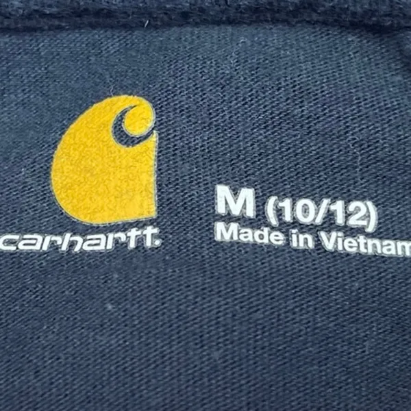 Carhartt Women's Blue Pocket Long Sleeve Casual Pullover Sweatshirt Top Size M - Image 4