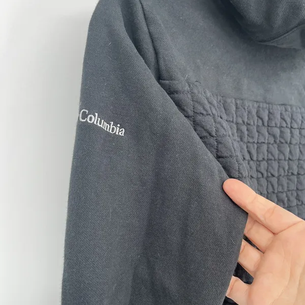 Columbia Sunday Summit Pullover Womens Medium Black Hooded 1/4 Zip Jacket - Image 4