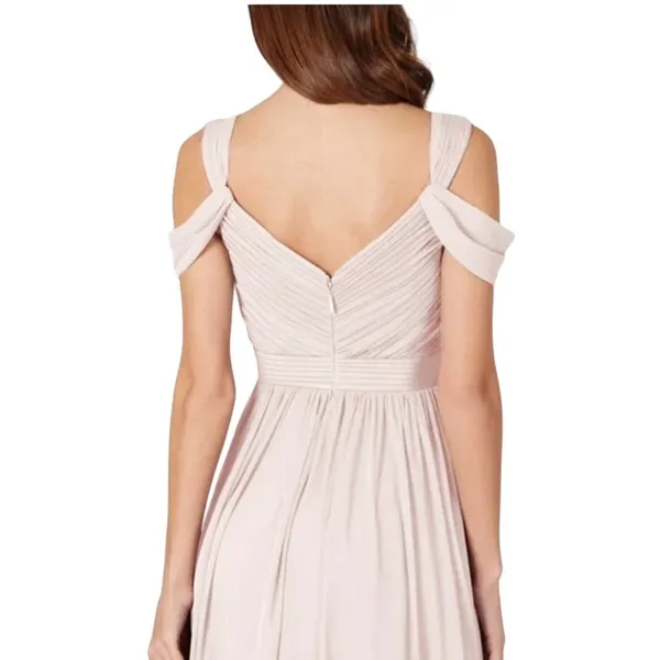 Azazie Calla Bridesmaid Formal Dress in Pale Pink Size 2 - Image 7