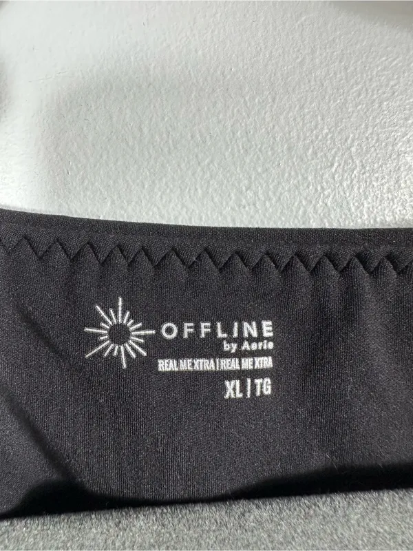 OFFLINE by Aerie Real Me Xtra Black Long Sleeve Jumpsuit Bodysuit Size XL‎ - Image 8