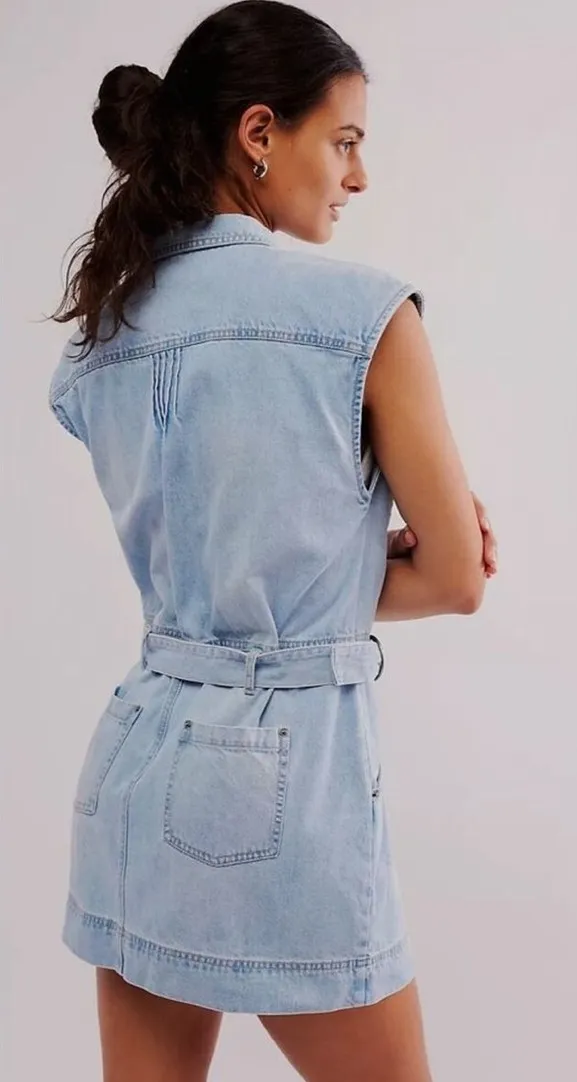 Free People Denim Dress - Image 2