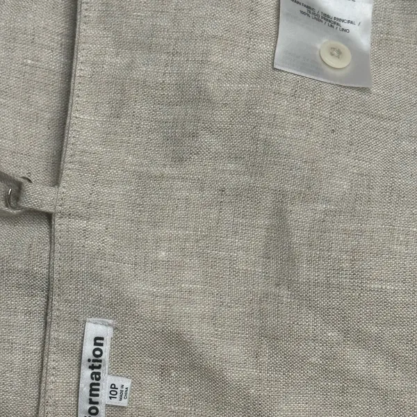 Reformation Natural Linen Fabric Size 10‎ - Image 8