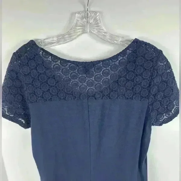 Tommy Bahama Women's Navy Blue Lace Dress‎ Swim Coverup Size Small - Image 10