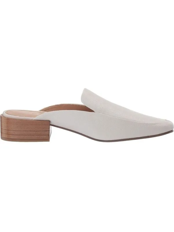 Via Spiga Bibiane Cream Mules Slip-On Square Toe Shoes Leather Size 7 NWOT - Image 4