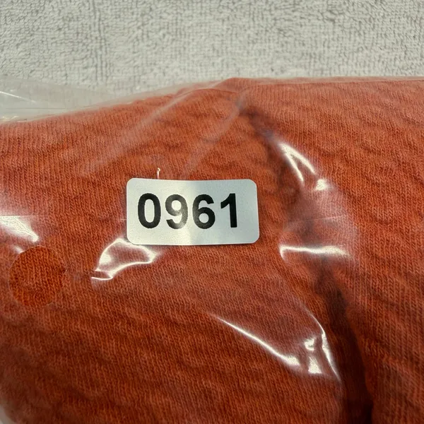 Lululemon Textured Crewneck Sweatshirt Women’s XL Orange Pullover - Image 9