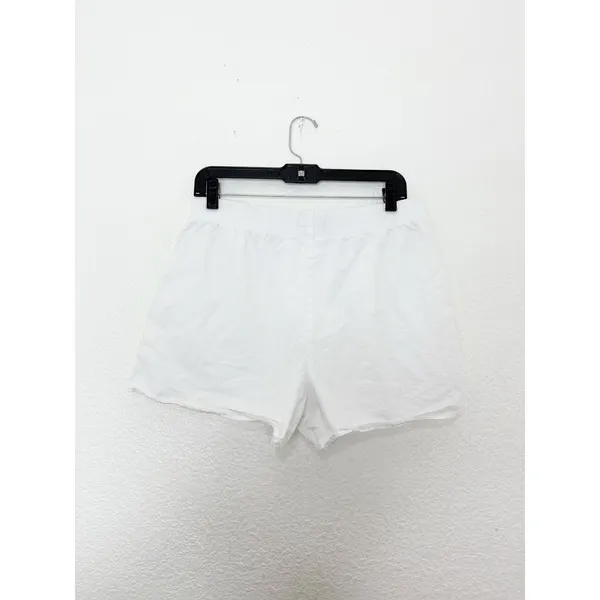 Aritzia Babaton Deakins 3" Shorts Size Medium White Boxer Comfy Casual - Image 11