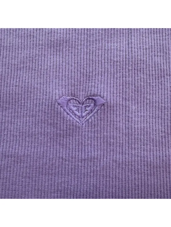 NWT Roxy x Kate Bosworth Surf.Kind.Kate Purple Ribbed Crop Tank Top XL - Image 6