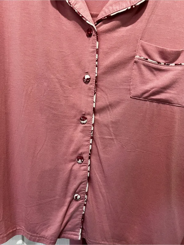 Rebecca Minkoff 2 Piece Sleepwear Set Pajama Modal Super Soft Size Small Pink - Image 6