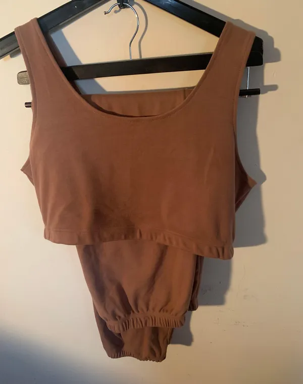 SheIn Mocha Lounge Set Brown Size XL - Image 3