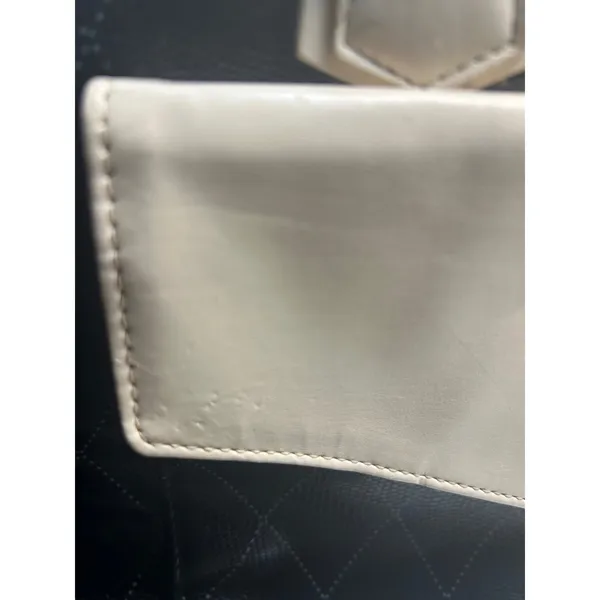Mary Kay‎ Black Quilted Travel Tote Bag Cream Trim Consultant Organizer Damask - Image 2