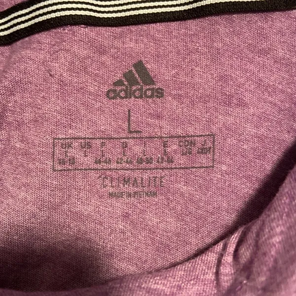 Adidas Purple Climalite Hooded Long Sleeve Shirt - Image 3