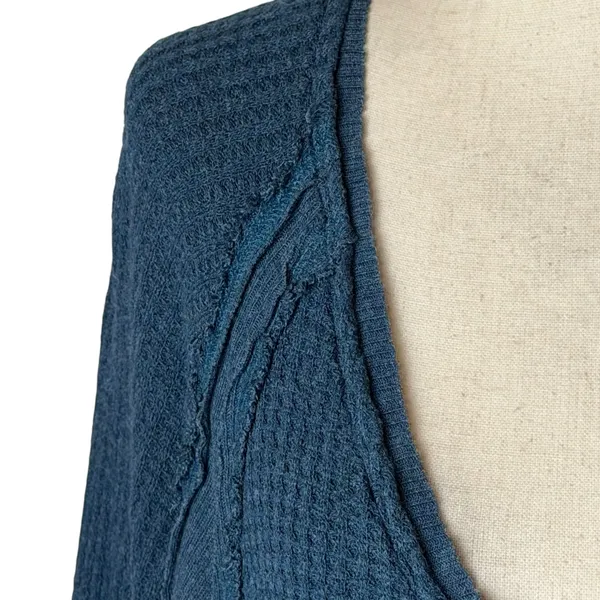 Free‎ People We The Free Catalina Thermal Top Women Medium Blue Boho Festival - Image 4