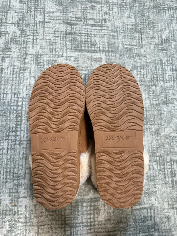 Joyspun platform slippers Brown Size 7 - Image 2