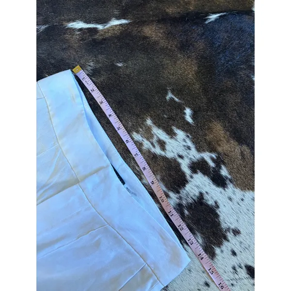 Alice + Olivia Classic White Wide Leg Trousers Size 4 - Image 4